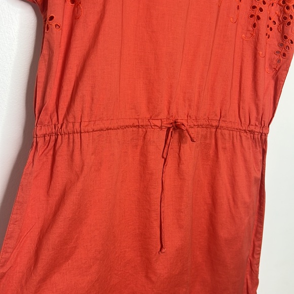 Madewell Size 4 Coral Eyelet Dress - Picture 4 of 9